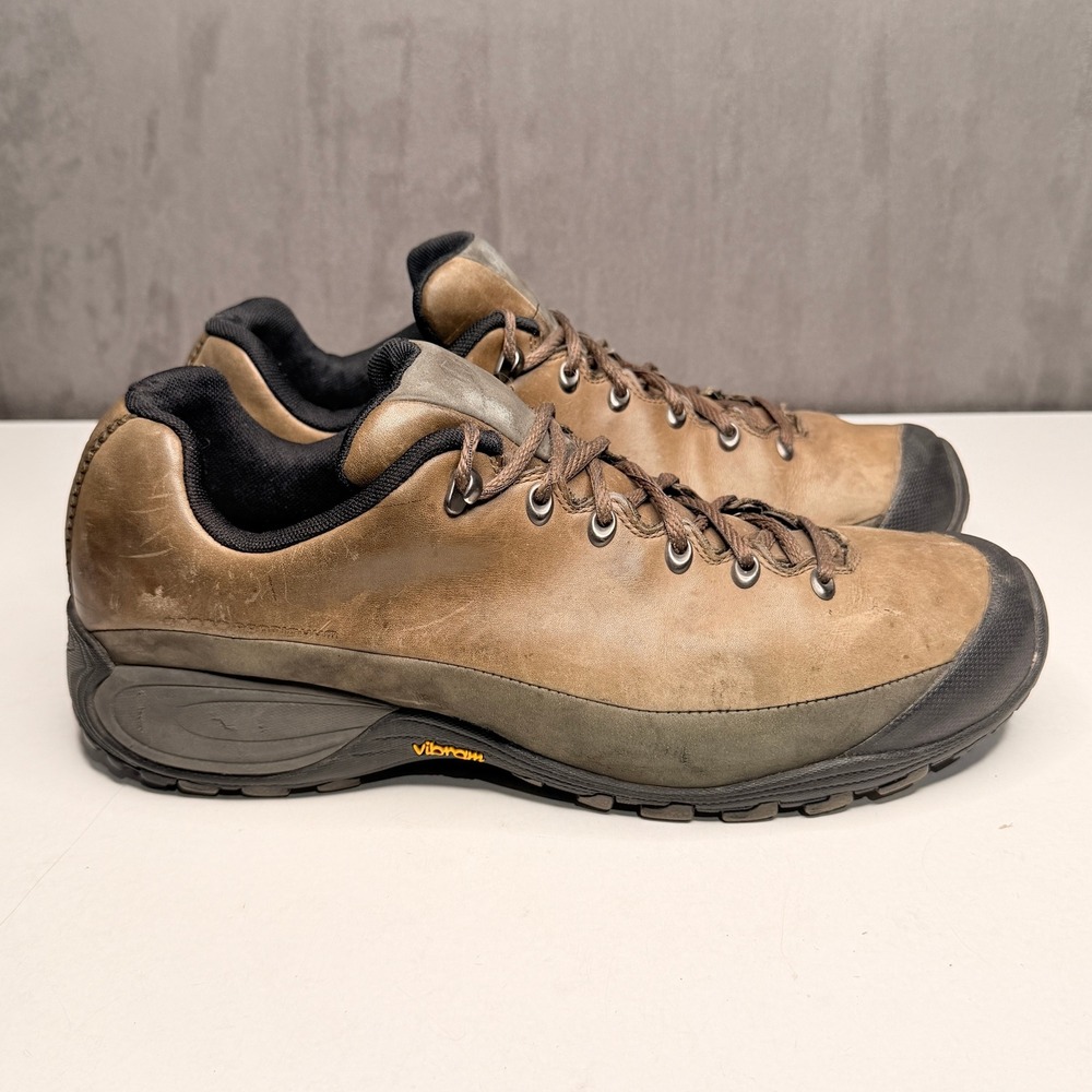 Merrell Chameleon II Leather Hiking Shoes Mens Brown Olive Vibram Low Top